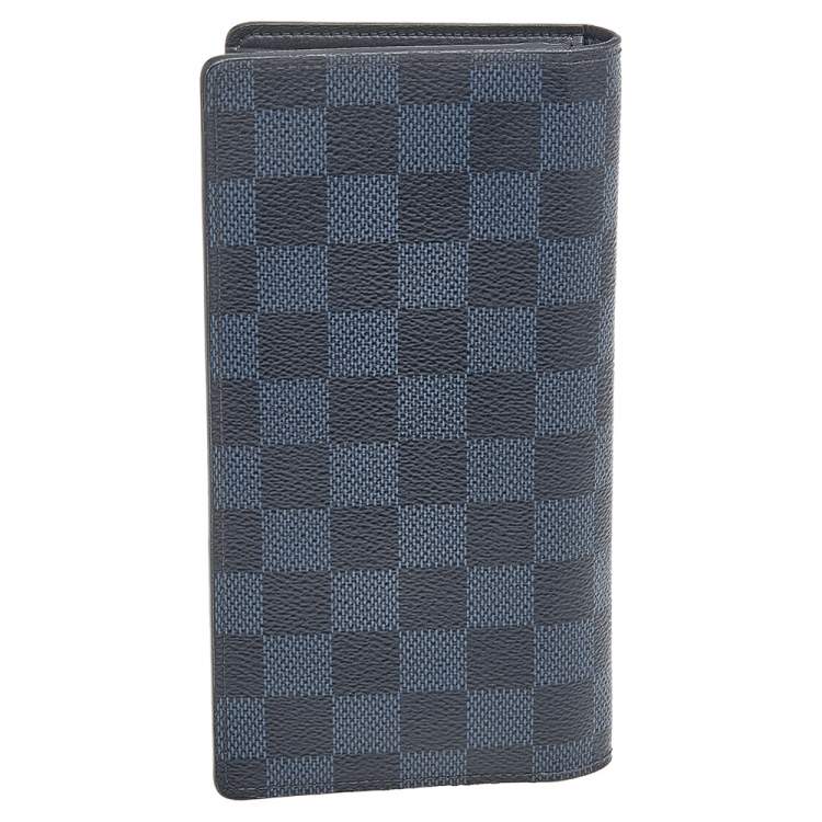 Pre Owned Louis Vuitton Black Damier Graphite Canvas Brazza Wallet