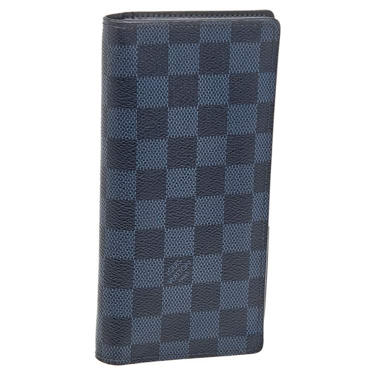 Pre Owned Louis Vuitton Black Damier Graphite Canvas Brazza Wallet