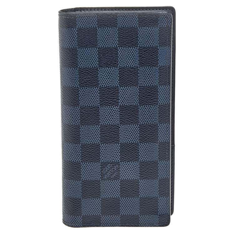 Pre Owned Louis Vuitton Black Damier Graphite Canvas Brazza Wallet