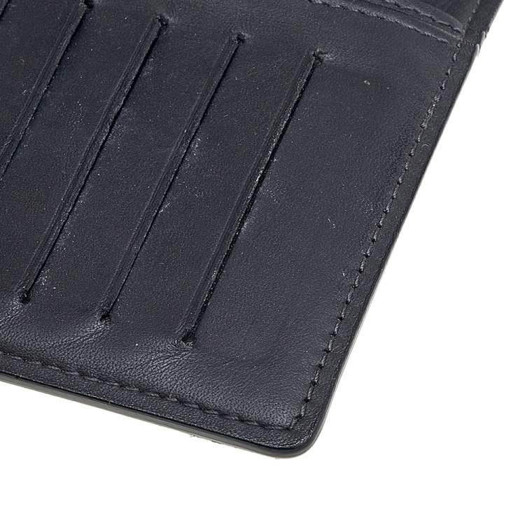Pre Owned Louis Vuitton Black Damier Graphite Canvas Brazza Wallet