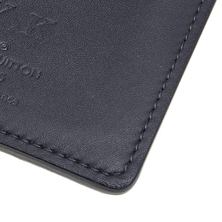 Pre Owned Louis Vuitton Black Damier Graphite Canvas Brazza Wallet