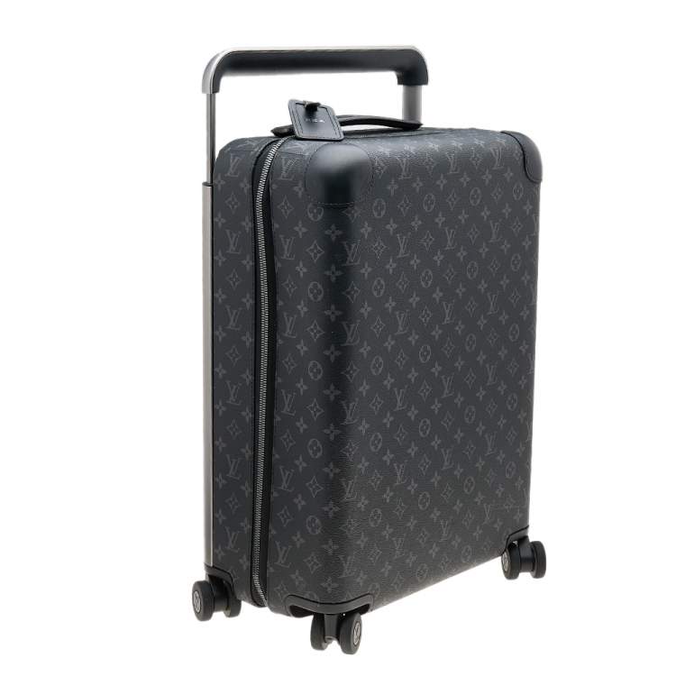 Pre Owned Louis Vuitton Monogram Eclipse Coated Canvas and Leather Horizon 50 Suitcase