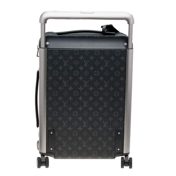 Pre Owned Louis Vuitton Monogram Eclipse Coated Canvas and Leather Horizon 50 Suitcase