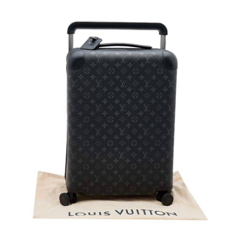 Pre Owned Louis Vuitton Monogram Eclipse Coated Canvas and Leather Horizon 50 Suitcase