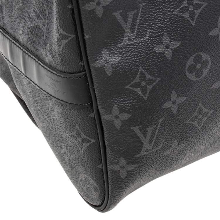 Pre Owned Louis Vuitton Graphite Monogram Canvas Keepall Bandouliere 45