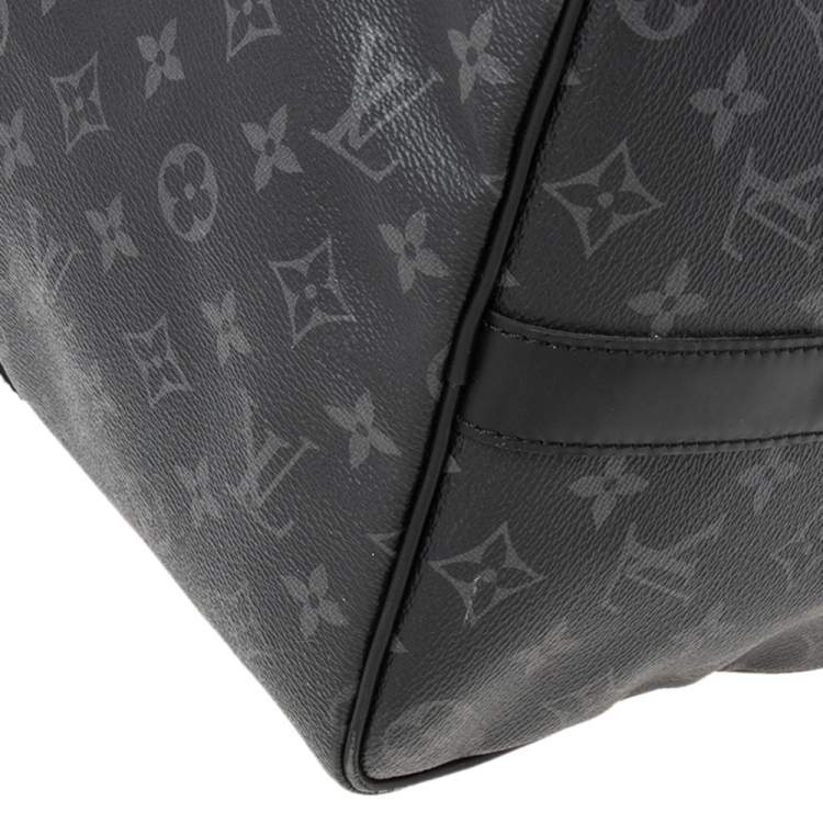 Pre Owned Louis Vuitton Graphite Monogram Canvas Keepall Bandouliere 45