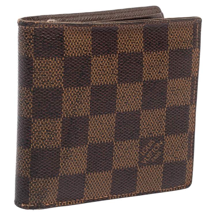 Pre Owned Louis Vuitton Damier Ebene Canvas Bifold Wallet