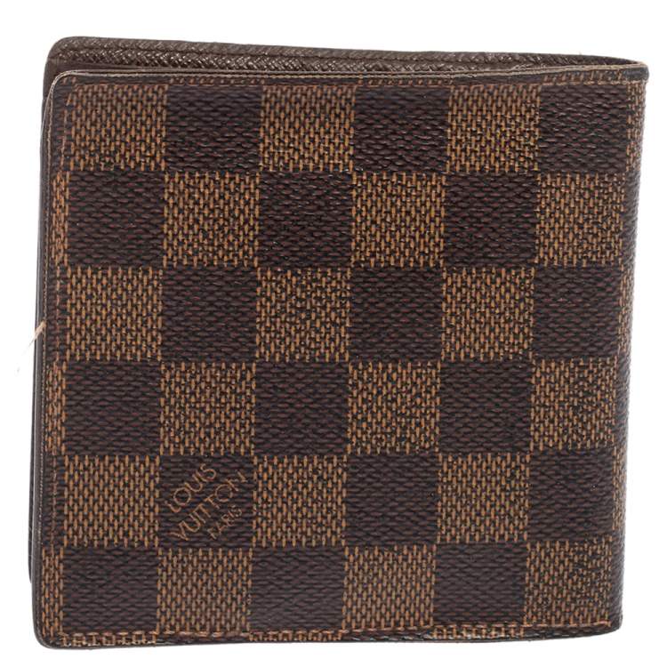 Pre Owned Louis Vuitton Damier Ebene Canvas Bifold Wallet