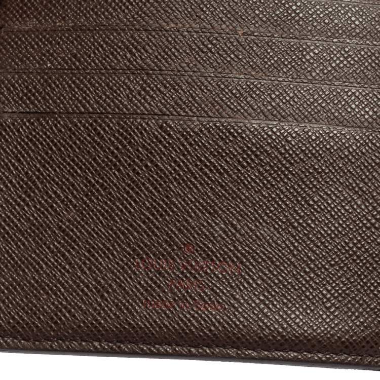 Pre Owned Louis Vuitton Damier Ebene Canvas Bifold Wallet