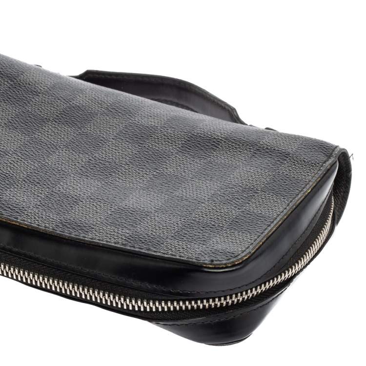 Pre Owned Louis Vuitton Damier Graphite Canvas Zippy XL Wallet