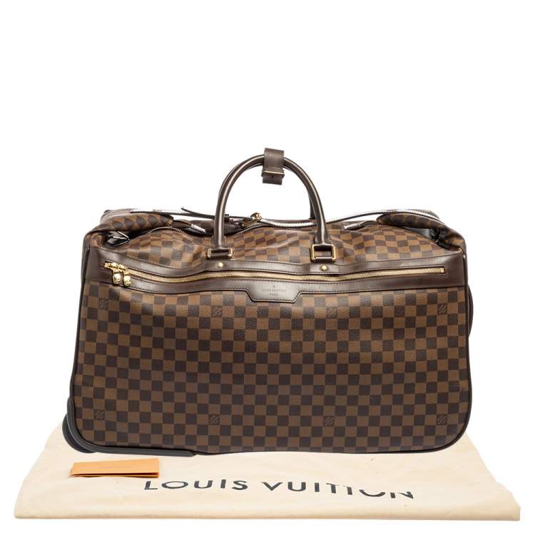 Pre Owned Louis Vuitton Damier Ebene Coated Canvas Eole Rolling Luggage 60 cm
