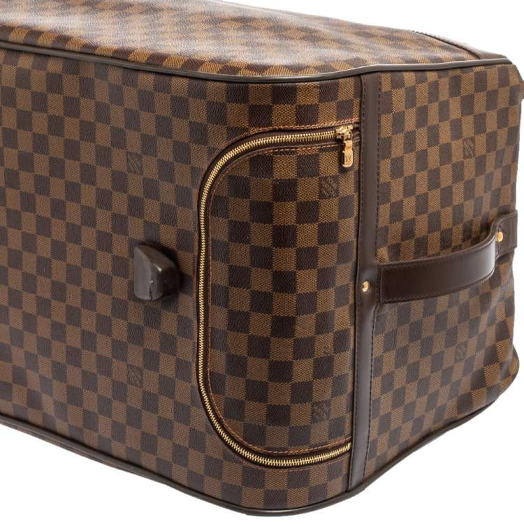 Pre Owned Louis Vuitton Damier Ebene Coated Canvas Eole Rolling Luggage 60 cm
