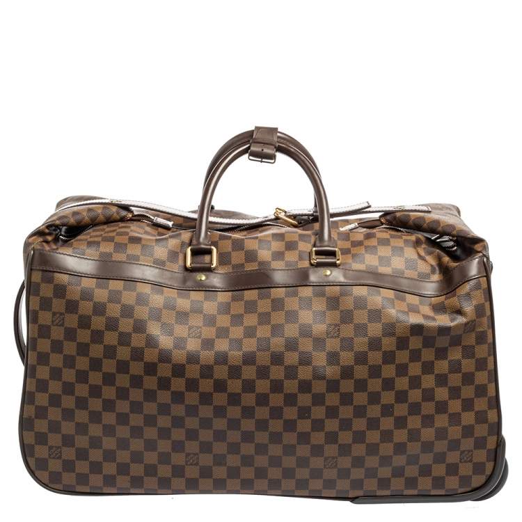 Pre Owned Louis Vuitton Damier Ebene Coated Canvas Eole Rolling Luggage 60 cm