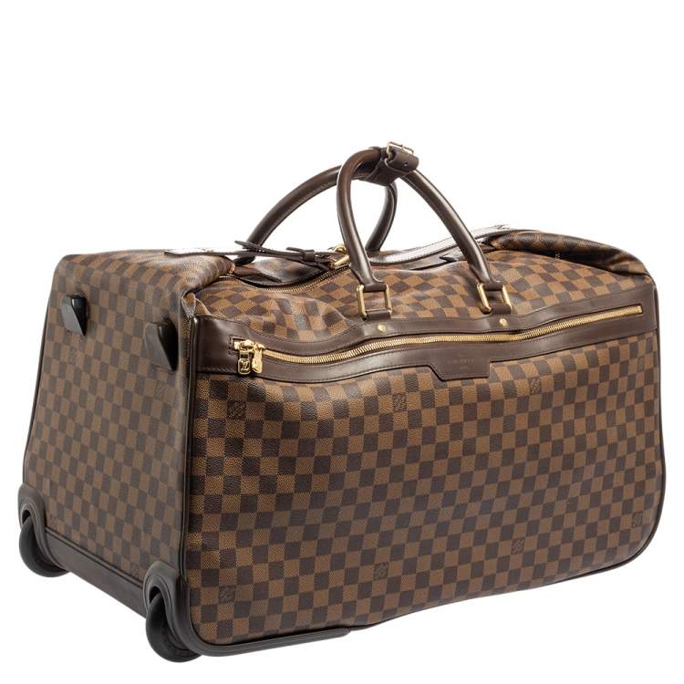 Pre Owned Louis Vuitton Damier Ebene Coated Canvas Eole Rolling Luggage 60 cm