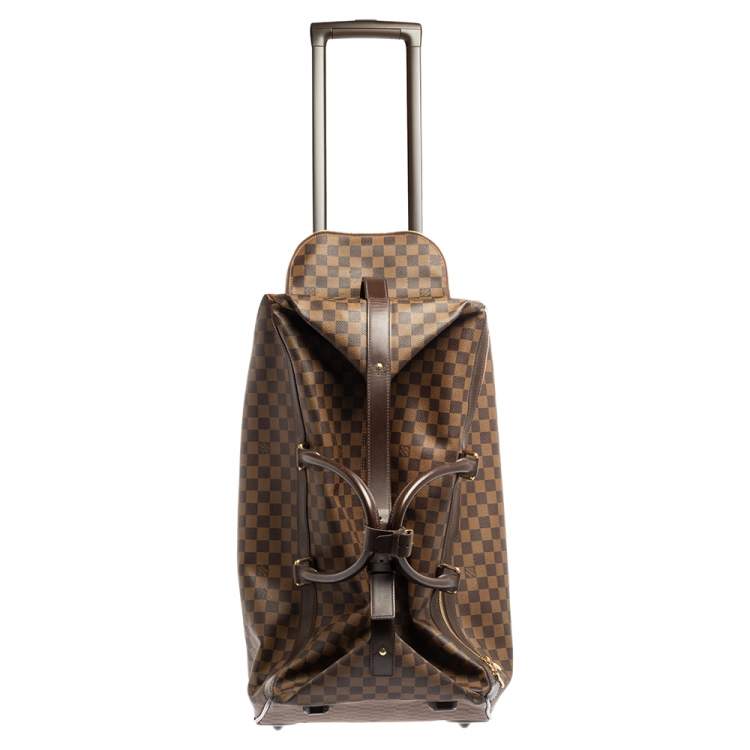 Pre Owned Louis Vuitton Damier Ebene Coated Canvas Eole Rolling Luggage 60 cm