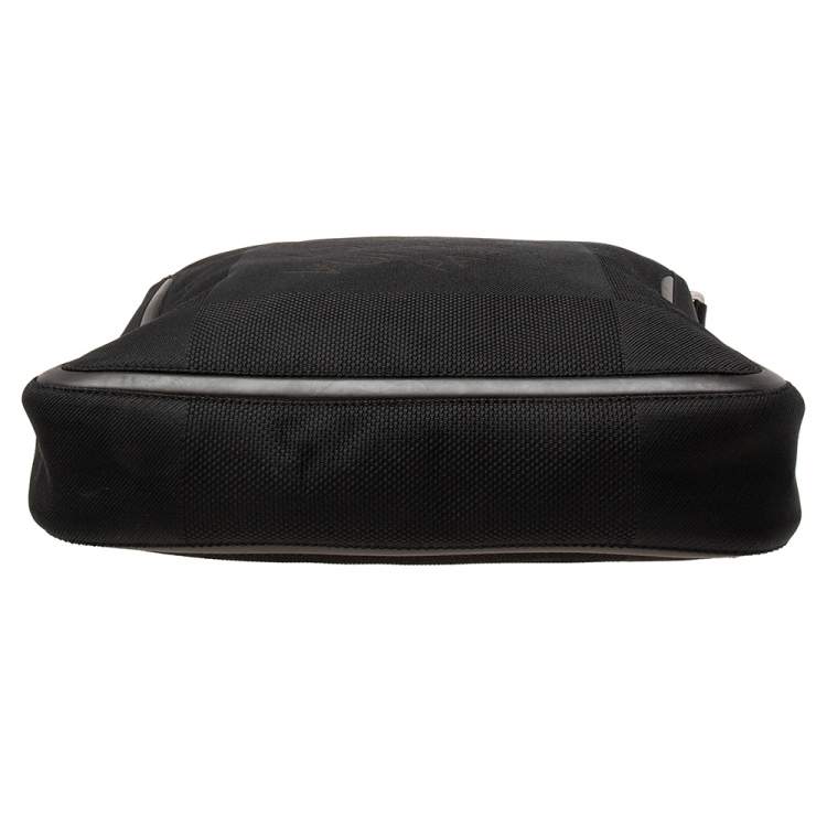 Pre Owned Louis Vuitton Black Damier Geant Canvas Vertical Messenger Bag