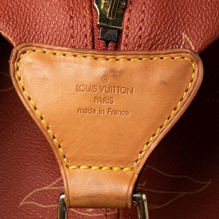 Pre Owned Louis Vuitton Red Coated Canvas America's Cup 1995 Duffle Bag