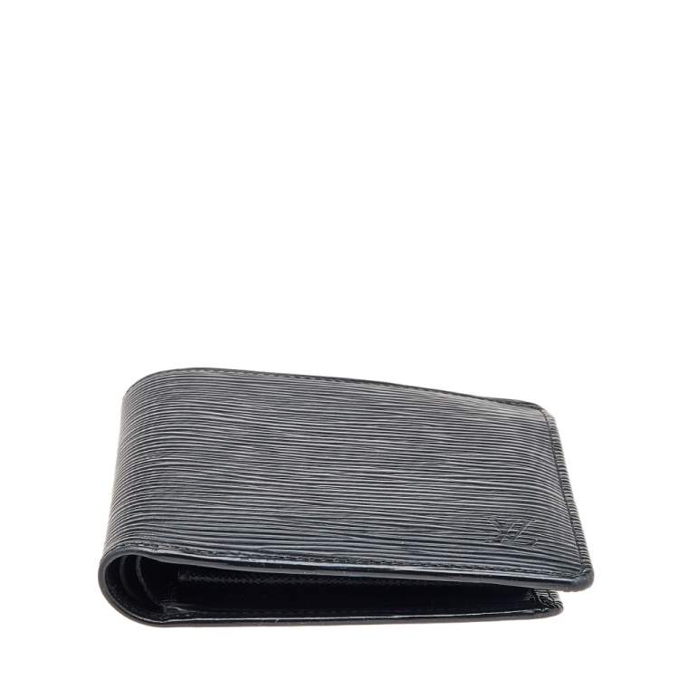 Pre Owned Louis Vuitton Black Epi Leather Slender Wallet