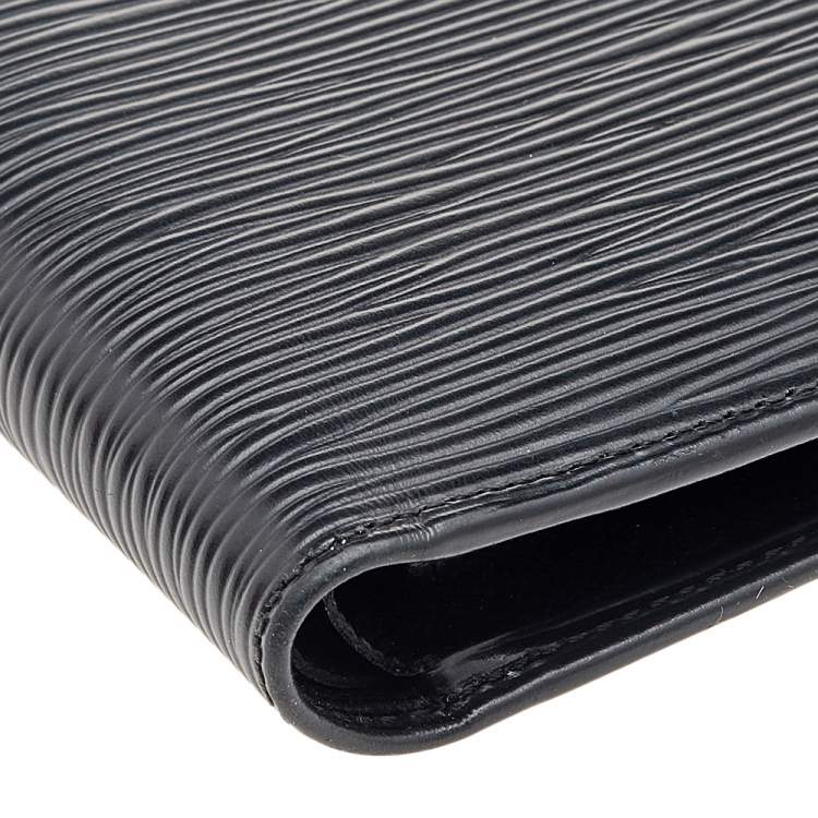 Pre Owned Louis Vuitton Black Epi Leather Slender Wallet