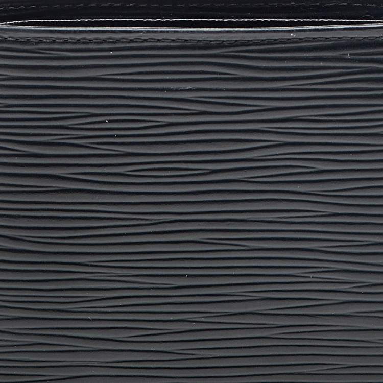 Pre Owned Louis Vuitton Black Epi Leather Slender Wallet
