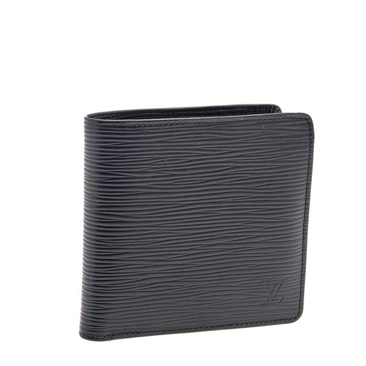 Pre Owned Louis Vuitton Black Epi Leather Slender Wallet