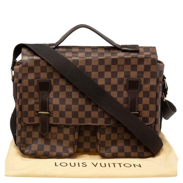 Pre Owned Louis Vuitton Damier Ebene Canvas Broadway Messenger Bag