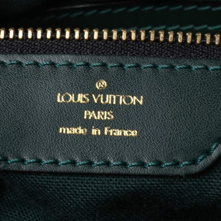 Pre Owned Louis Vuitton Green Taiga Leather and Canvas Viktor Messenger Bag