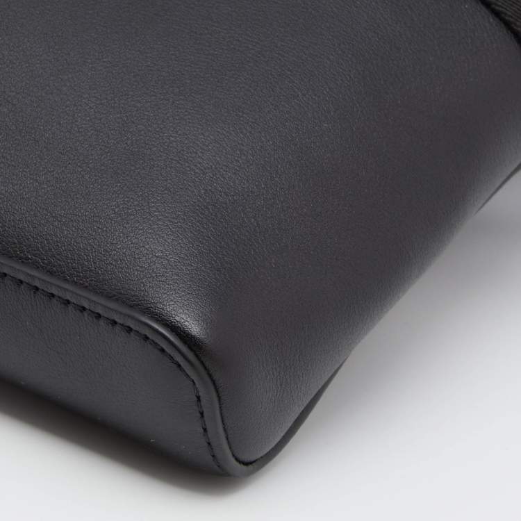 Pre Owned Louis Vuitton Black Leather Limited Edition Monogram Eclipse Glaze PM Bag