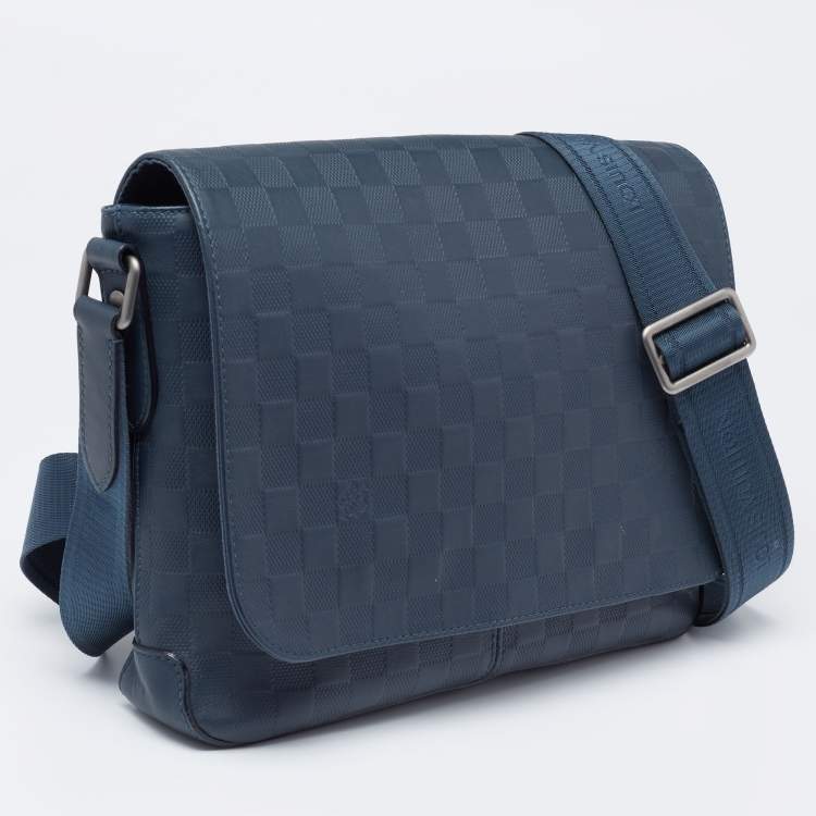 Pre Owned Louis Vuitton Cosmos Damier Infini Leather District PM Bag