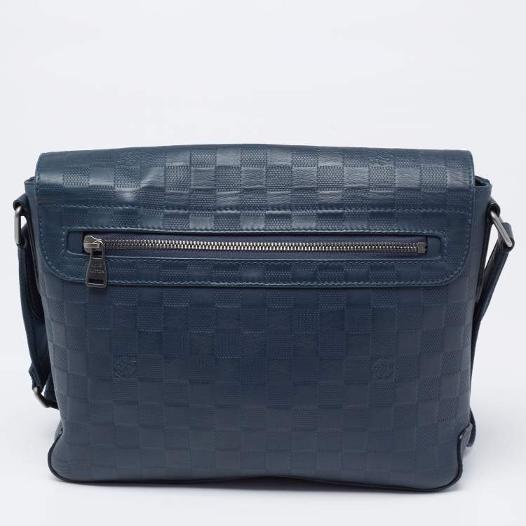 Pre Owned Louis Vuitton Cosmos Damier Infini Leather District PM Bag