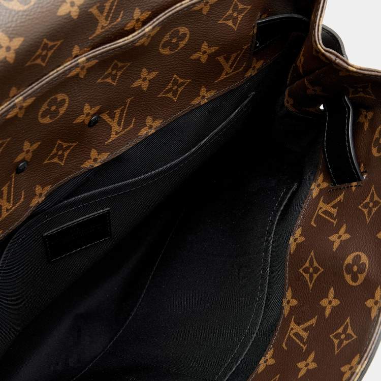 Pre Owned Louis Vuitton Black Leather and Monogram Canvas Solar Ray Steamer PM Bag