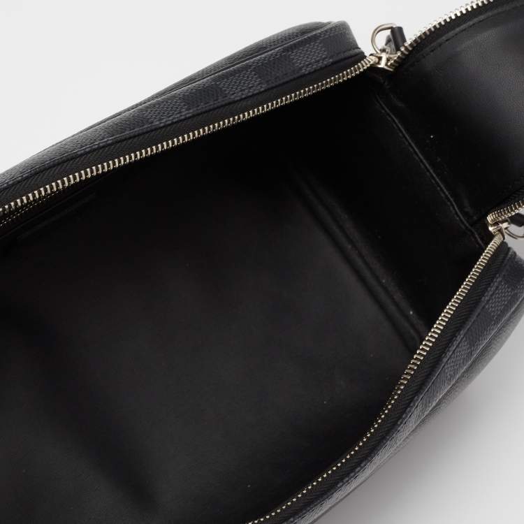 Pre Owned Louis Vuitton Damier Graphite Canvas Dopp Kit Toilet Pouch