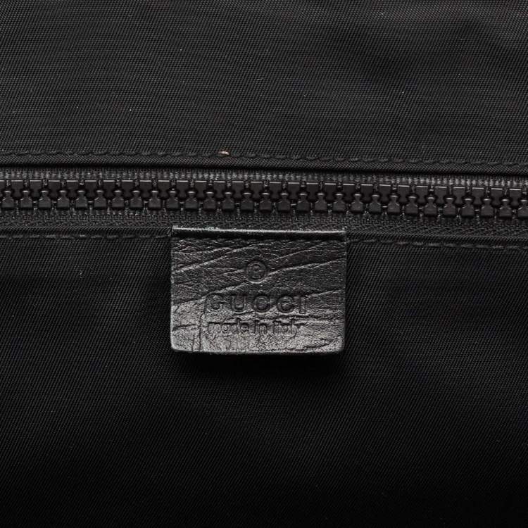 Pre Owned Gucci Black GG Coated Canvas Flap Messenger Bag