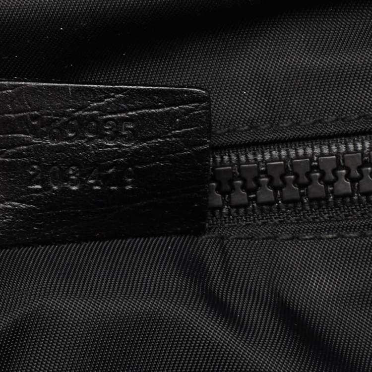 Pre Owned Gucci Black GG Coated Canvas Flap Messenger Bag