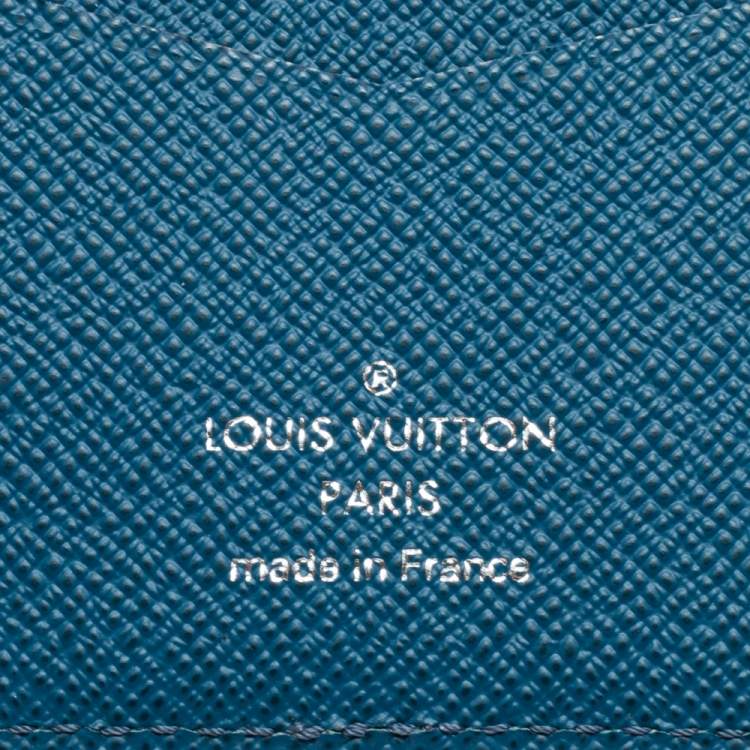 Pre Owned Louis Vuitton Cyan Epi Leather Pocket Organizer