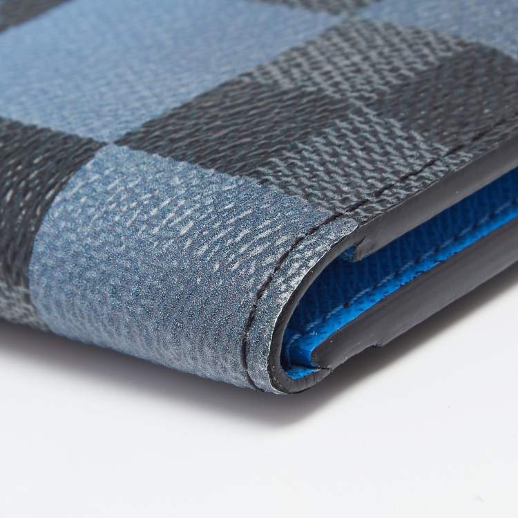 Pre Owned Louis Vuitton Blue Damier Graphite Giant Canvas Pocket Organiser