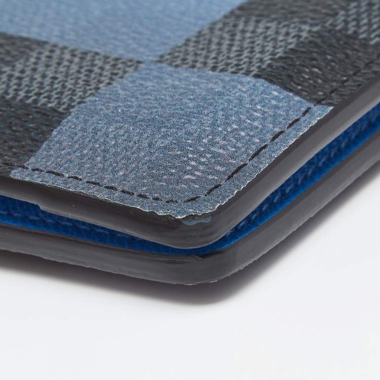 Pre Owned Louis Vuitton Blue Damier Graphite Giant Canvas Pocket Organiser