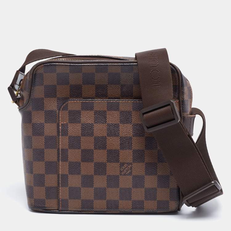 Pre Owned Louis Vuitton Damier Ebene Canvas Olav Messenger PM Bag