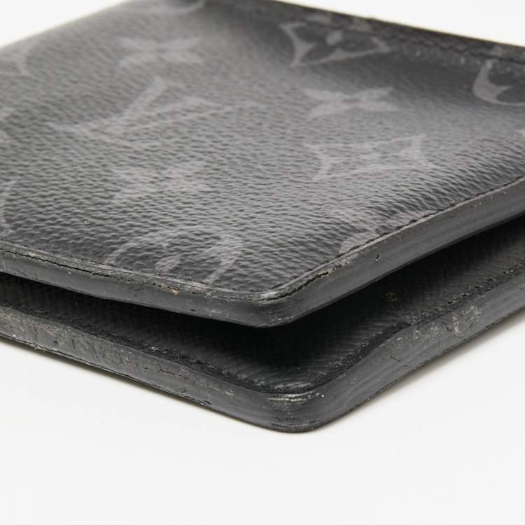 Pre Owned Louis Vuitton Monogram Eclipse Canvas Multiple Wallet