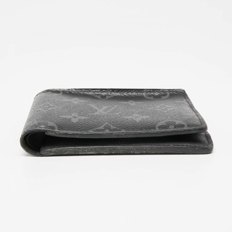 Pre Owned Louis Vuitton Monogram Eclipse Canvas Multiple Wallet