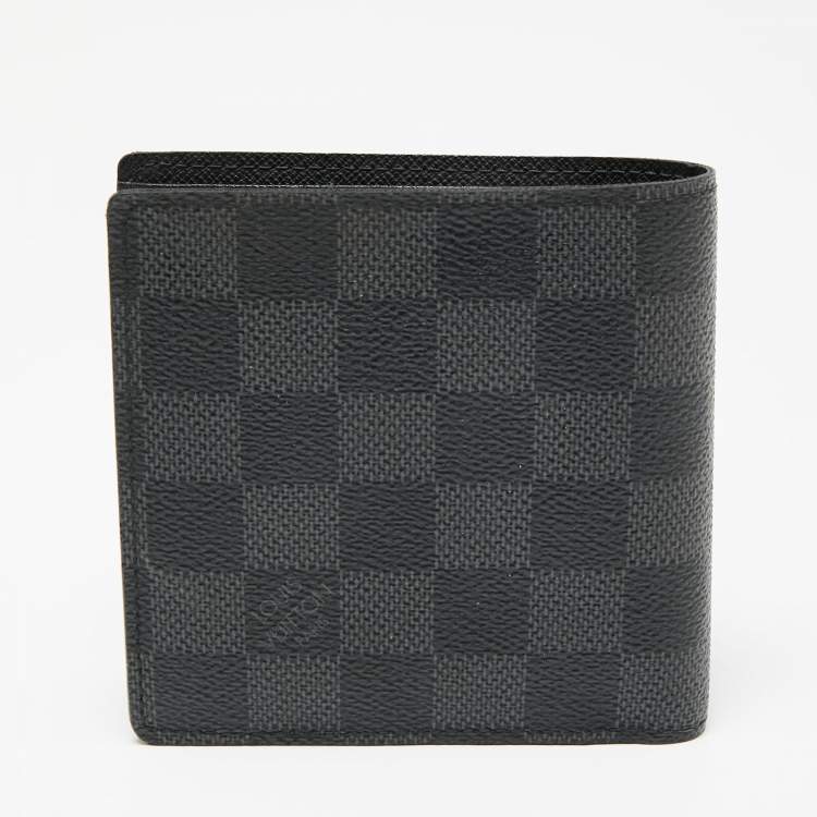 Pre Owned Louis Vuitton Damier Graphite Canvas Marco Wallet