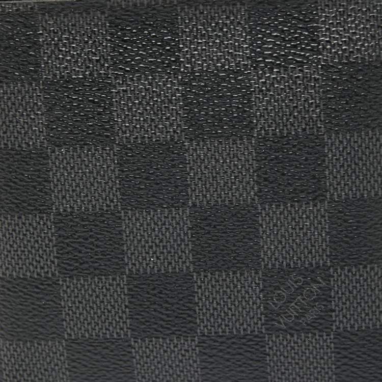 Pre Owned Louis Vuitton Damier Graphite Canvas Marco Wallet