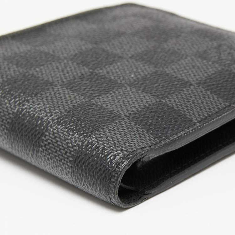 Pre Owned Louis Vuitton Damier Graphite Canvas Marco Wallet