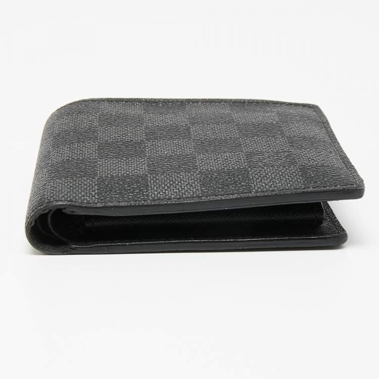 Pre Owned Louis Vuitton Damier Graphite Canvas Marco Wallet