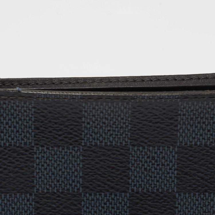 Pre Owned Louis Vuitton Damier Cobalt Canvas Multiple Wallet