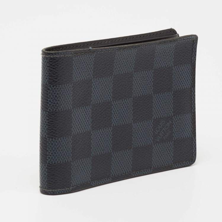 Pre Owned Louis Vuitton Damier Cobalt Canvas Multiple Wallet