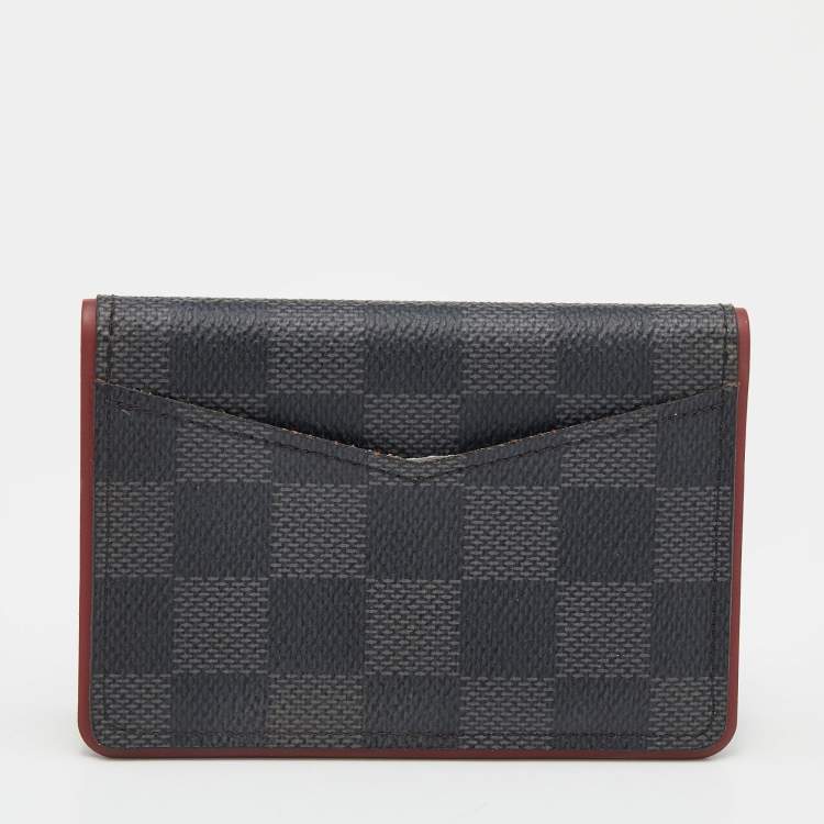 Pre Owned Louis Vuitton Bordeaux Damier Graphite Canvas Pocket Organizer