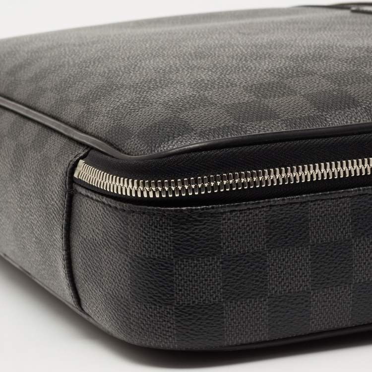 Pre Owned Louis Vuitton Damier Graphite Canvas Graffit Steve Briefcase