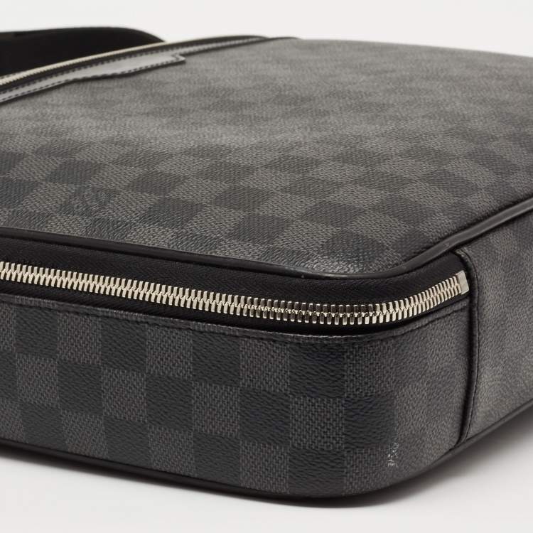 Pre Owned Louis Vuitton Damier Graphite Canvas Graffit Steve Briefcase