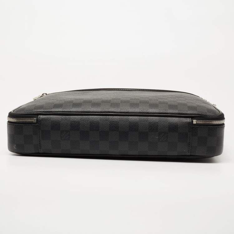 Pre Owned Louis Vuitton Damier Graphite Canvas Graffit Steve Briefcase